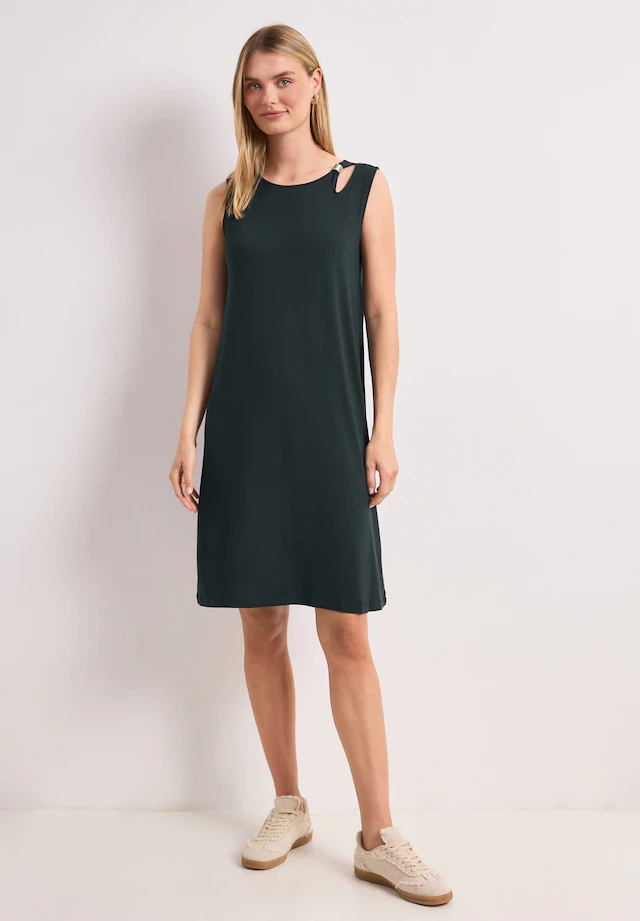 STREET ONE Midikleid Ohne Taschen mit Rundhalsausschnitt