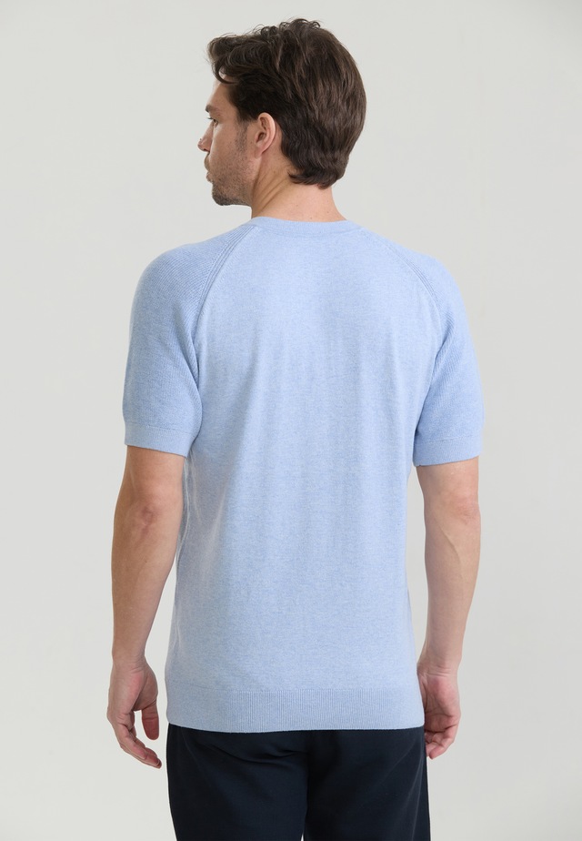 Felix Hardy T-Shirt »Basic-Strick-T-Shirt mit Rundhalsausschnitt und Knöpfen«