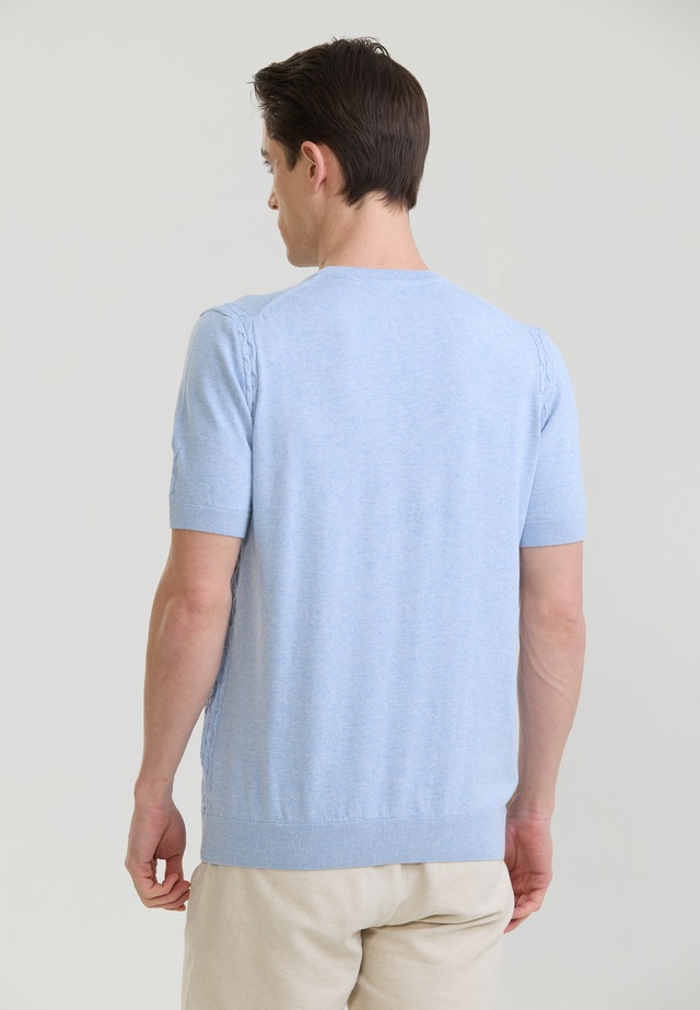 Felix Hardy T-Shirt »Basic-Strick-T-Shirt mit Rundhalsausschnitt«