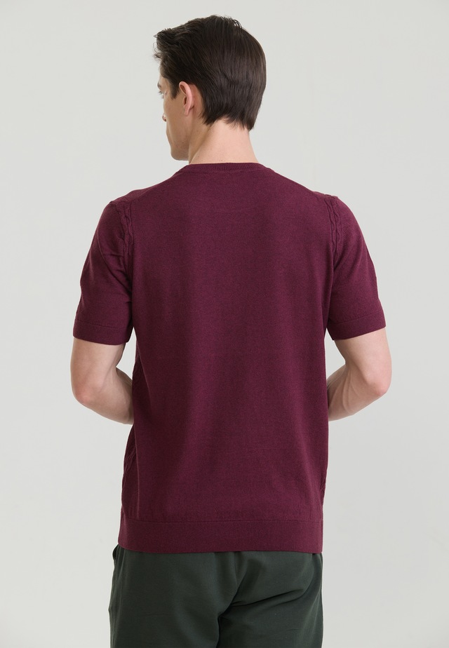 Felix Hardy T-Shirt »Basic-Strick-T-Shirt mit Rundhalsausschnitt«