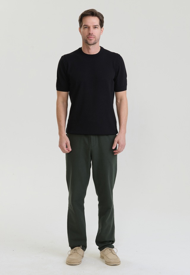Felix Hardy T-Shirt »Basic-Strick-T-Shirt mit Rundhalsausschnitt«