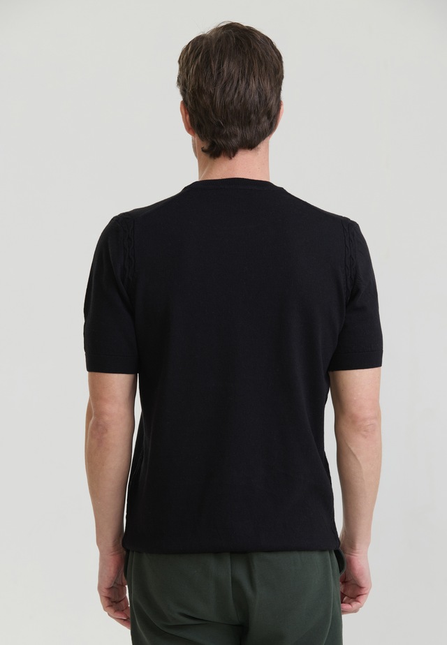 Felix Hardy T-Shirt »Basic-Strick-T-Shirt mit Rundhalsausschnitt«