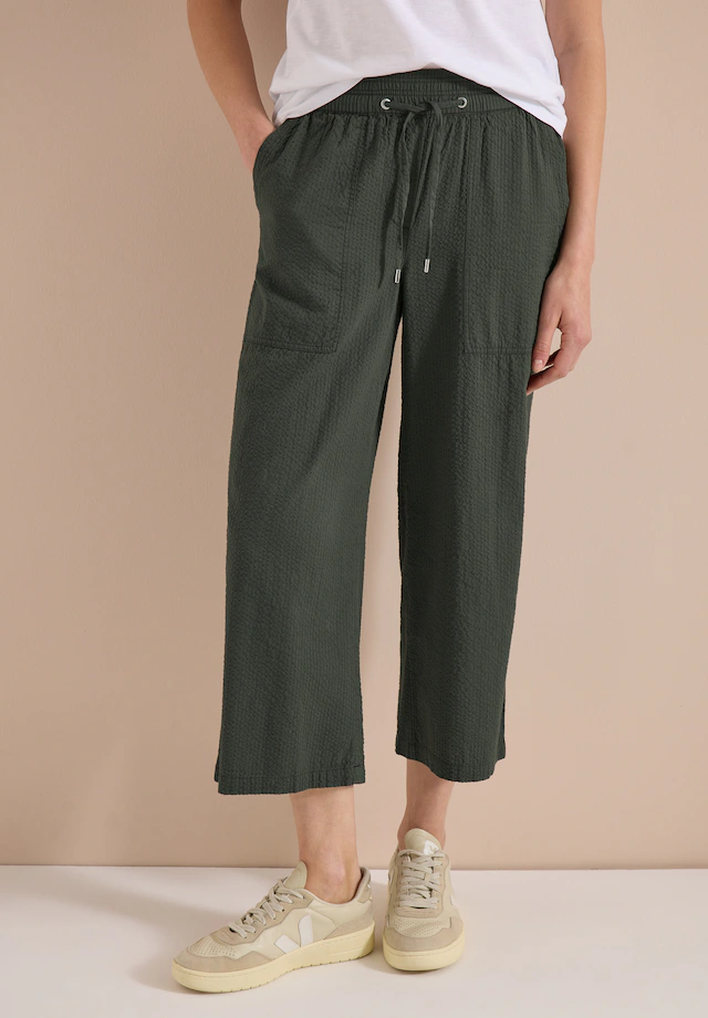 Cecil Culotte aus Seersucker-Material