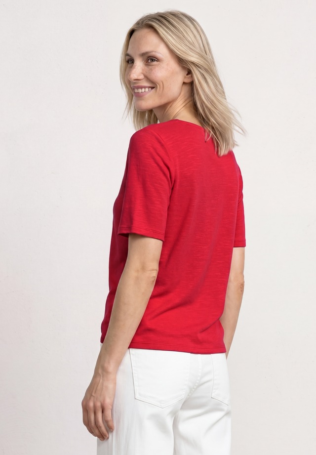 STREET ONE T-Shirt mit Knotendetail am Saum