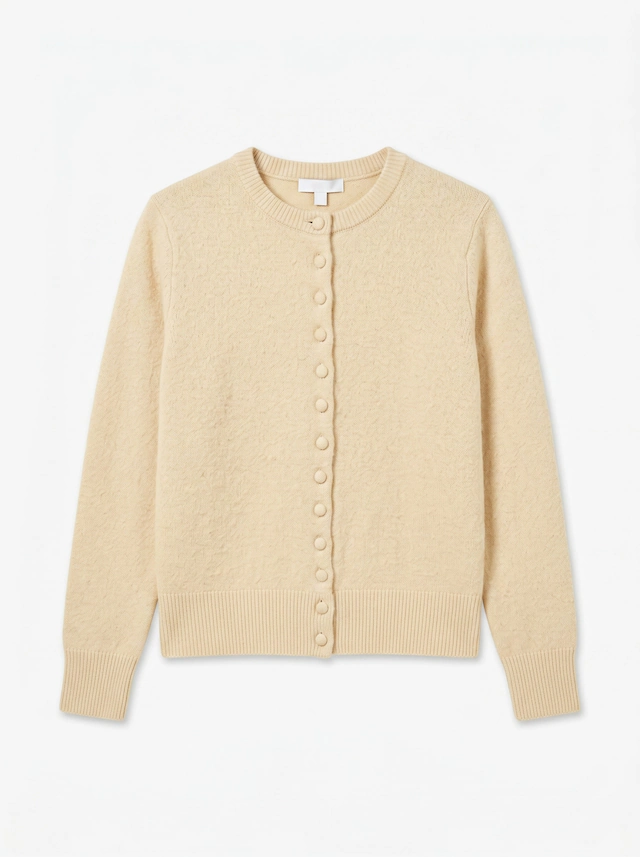 TOPSHOP Strickjacke »TSSIA KNITTED CARDIGAN NOOS« Materialmix, regular fit