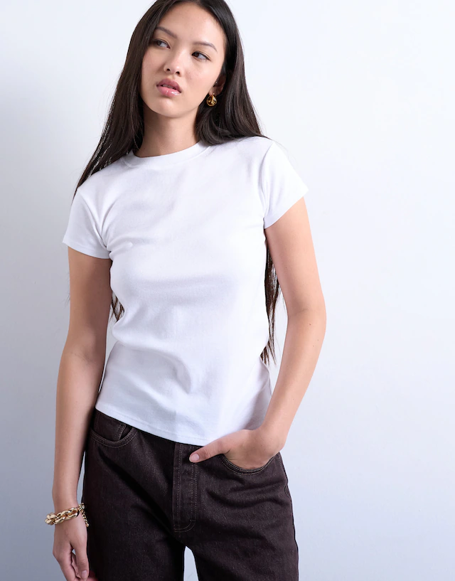 TOPSHOP Rundhalsshirt »TSEVERYDAY SS TOP JRS NOOS« Baumwolle, regular fit