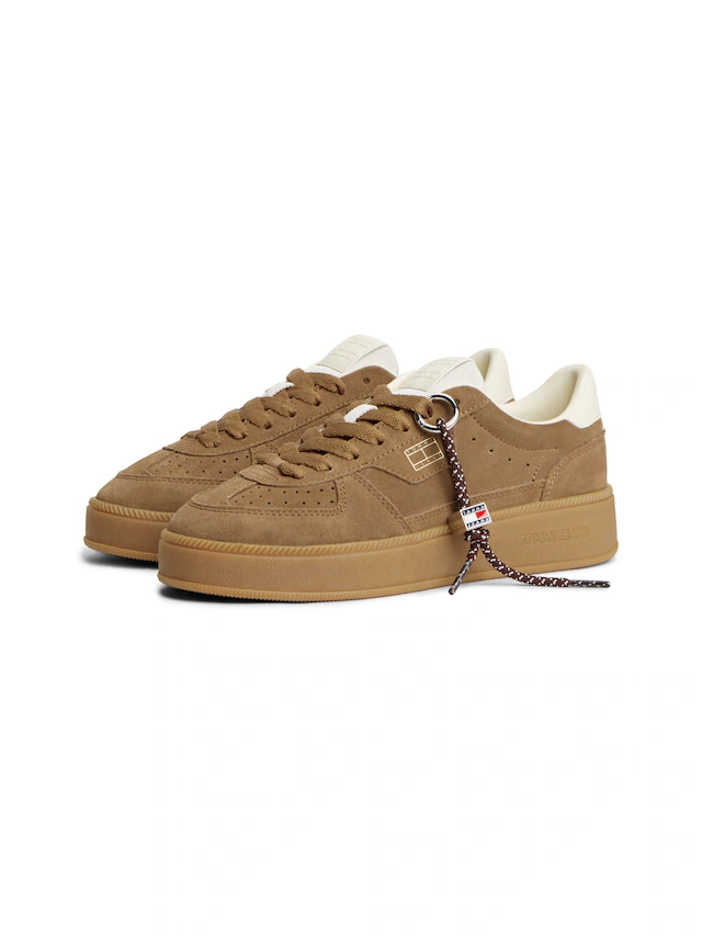 Tommy Jeans Plateausneaker »THE GREENWICH EDGE MAX« Freizeitschuh, Halbschuh, Schnürer mit Besatz an der Ferse