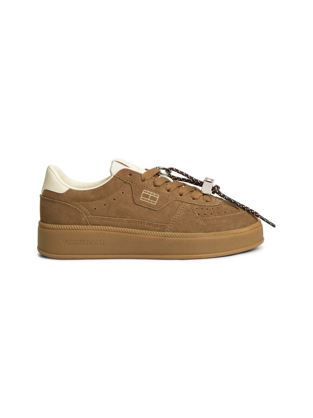 Tommy Jeans Plateausneaker »THE GREENWICH EDGE MAX« Freizeitschuh, Halbschuh, Schnürer mit Besatz an der Ferse