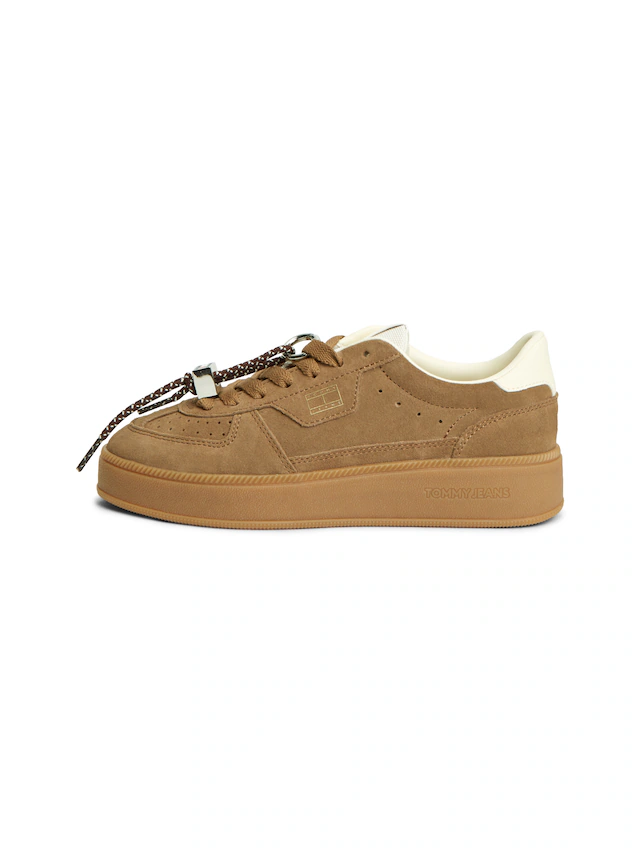 Tommy Jeans Plateausneaker »THE GREENWICH EDGE MAX« Freizeitschuh, Halbschuh, Schnürer mit Besatz an der Ferse