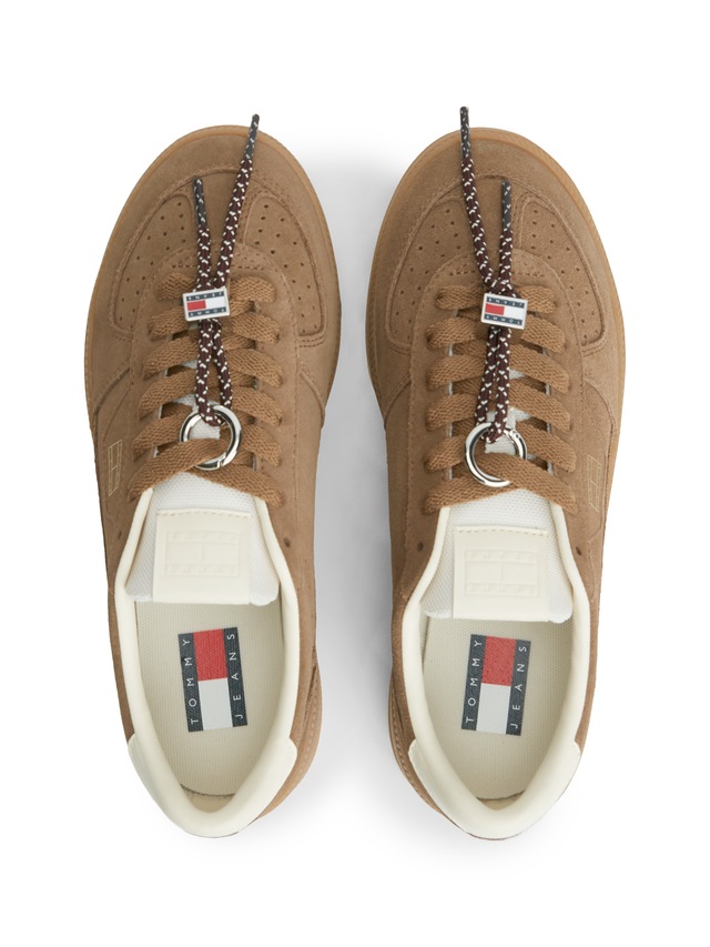 Tommy Jeans Plateausneaker »THE GREENWICH EDGE MAX« Freizeitschuh, Halbschuh, Schnürer mit Besatz an der Ferse