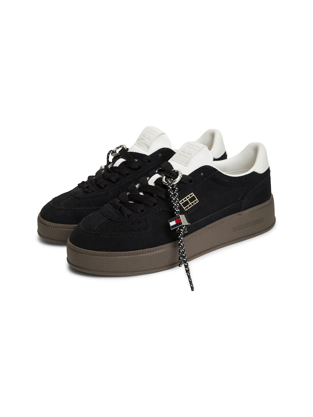 Tommy Jeans Plateausneaker »THE GREENWICH EDGE MAX« Freizeitschuh, Halbschuh, Schnürer mit Besatz an der Ferse