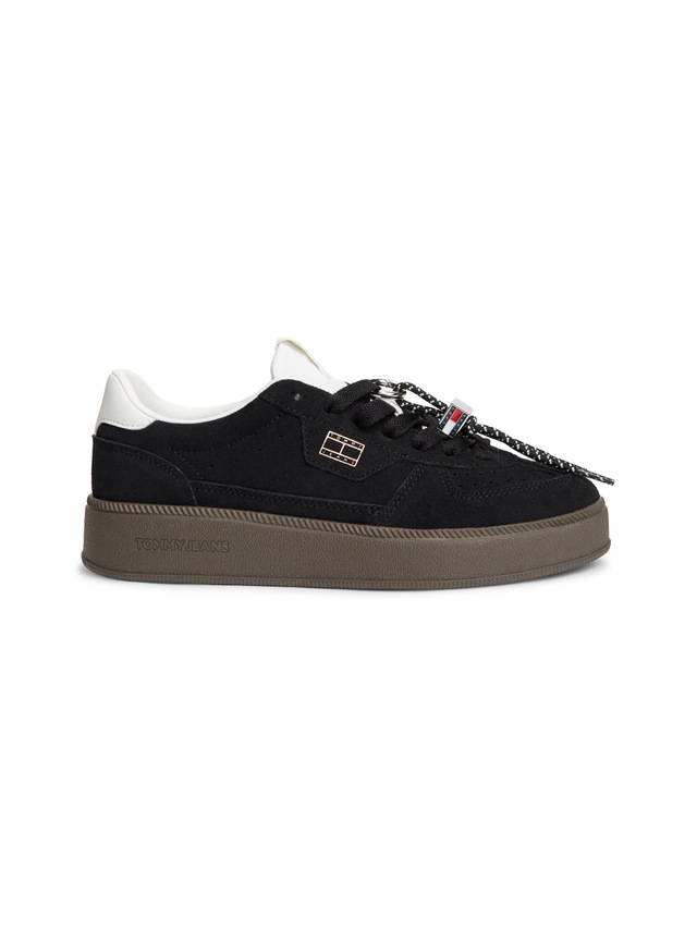 Tommy Jeans Plateausneaker »THE GREENWICH EDGE MAX« Freizeitschuh, Halbschuh, Schnürer mit Besatz an der Ferse