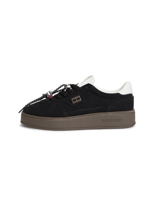 Tommy Jeans Plateausneaker »THE GREENWICH EDGE MAX« Freizeitschuh, Halbschuh, Schnürer mit Besatz an der Ferse