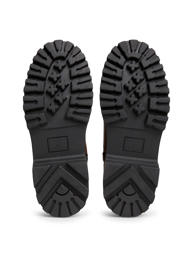 Tommy Jeans Winterstiefelette »TJW PLATFORM BOOTS WL« Blockabsatz, Schnürboots, Winterboots mit seitlicher Logoflag