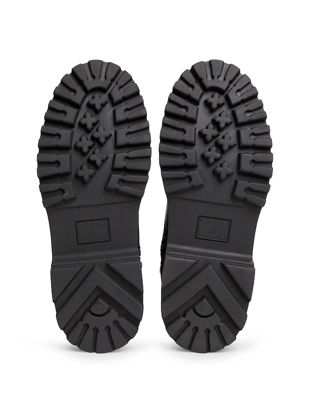 Tommy Jeans Winterstiefelette »TJW PLATFORM BOOTS WL« Blockabsatz, Schnürboots, Winterboots mit seitlicher Logoflag
