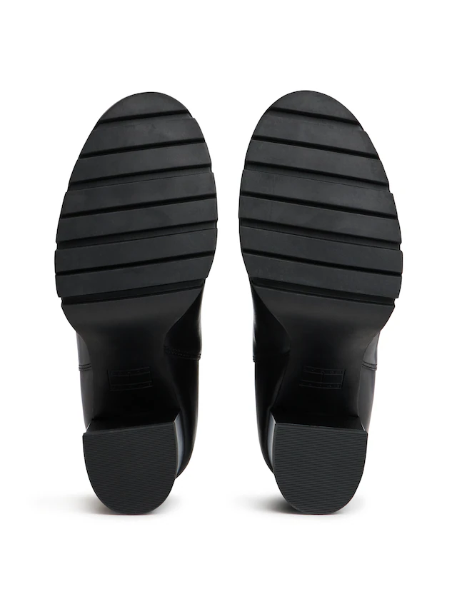 Tommy Jeans Chelseaboots »TJW CHELSEA HIGH HEEL BOOTS« Ankle Boots, Plateaustiefeletten mit Stretcheinsatz und Logoflagge