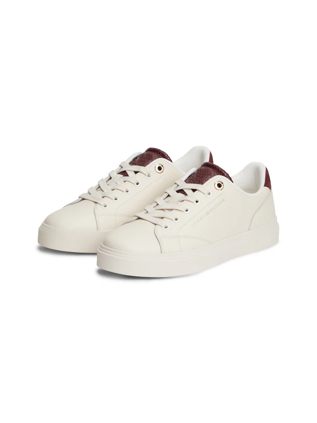 Tommy Hilfiger Plateausneaker »TH FEMININE CUPSOLE MONOGRAM« Freizeitschuh, Halbschuh, Schnürer, Logoprägung an der Schuhzunge