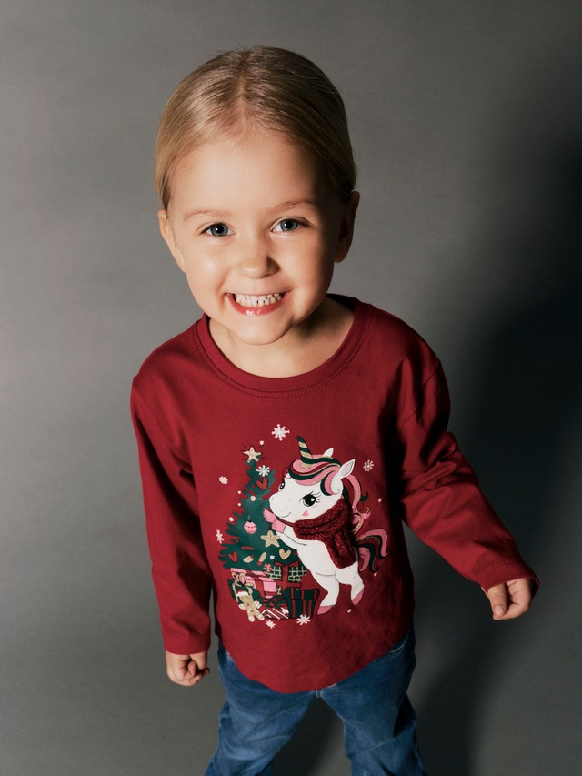Name It Langarmshirt »NMFREPOLER LS NREG TOP BOX« Weihnachten, Baumwolle