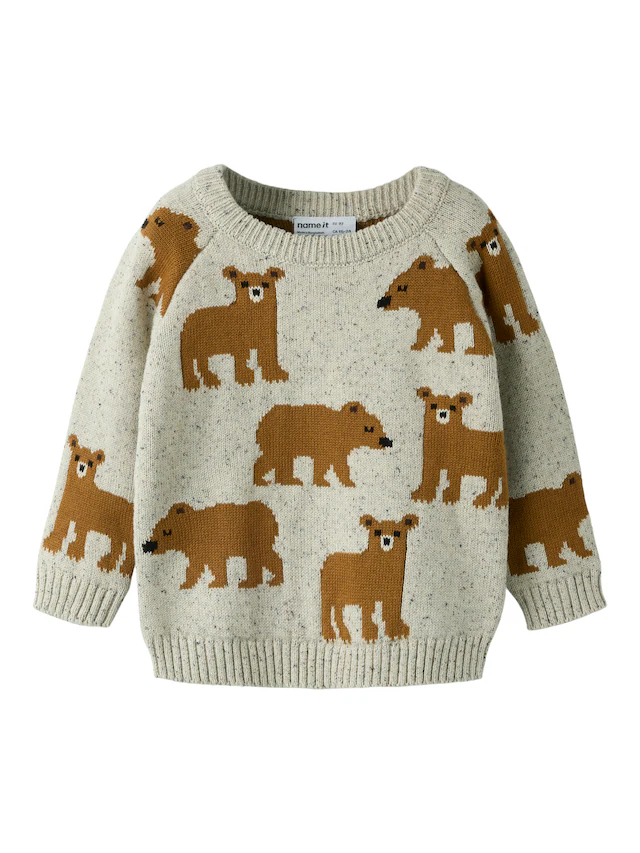 Name It Strickpullover »NMMOLA LS KNIT BOX« Baumwollmischung, regular fit