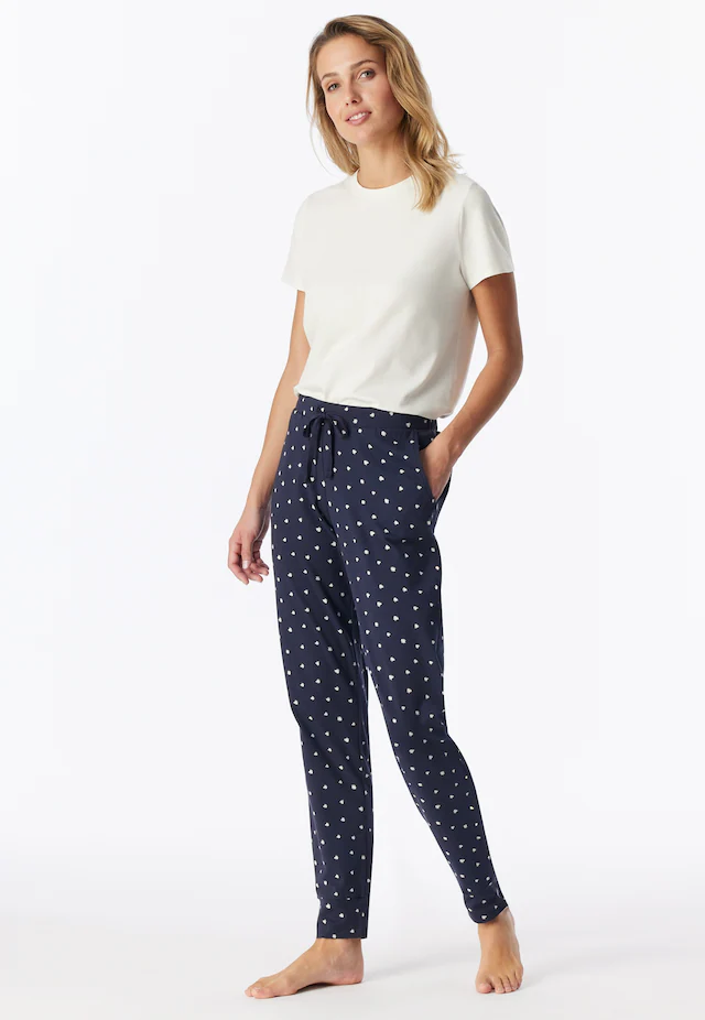 Schiesser Pyjamahose »Mix + Relax« Cotton-Mix, Gummizug, Bindeband, seitliche Taschen