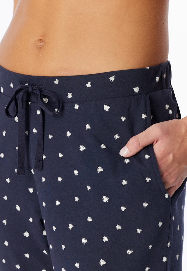 Schiesser Pyjamahose »Mix + Relax« Cotton-Mix, Gummizug, Bindeband, seitliche Taschen