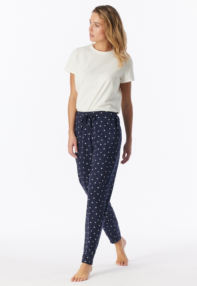 Schiesser Pyjamahose »Mix + Relax« Cotton-Mix, Gummizug, Bindeband, seitliche Taschen