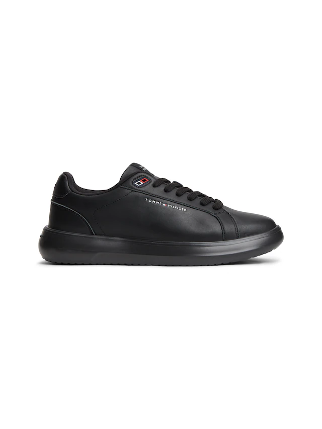 Tommy Hilfiger Sneaker »LIGHT CHUNKY LEATHER SNEAKER« Freizeitschuh, Halbschuh, Schnürer mit TH-Logoprägung