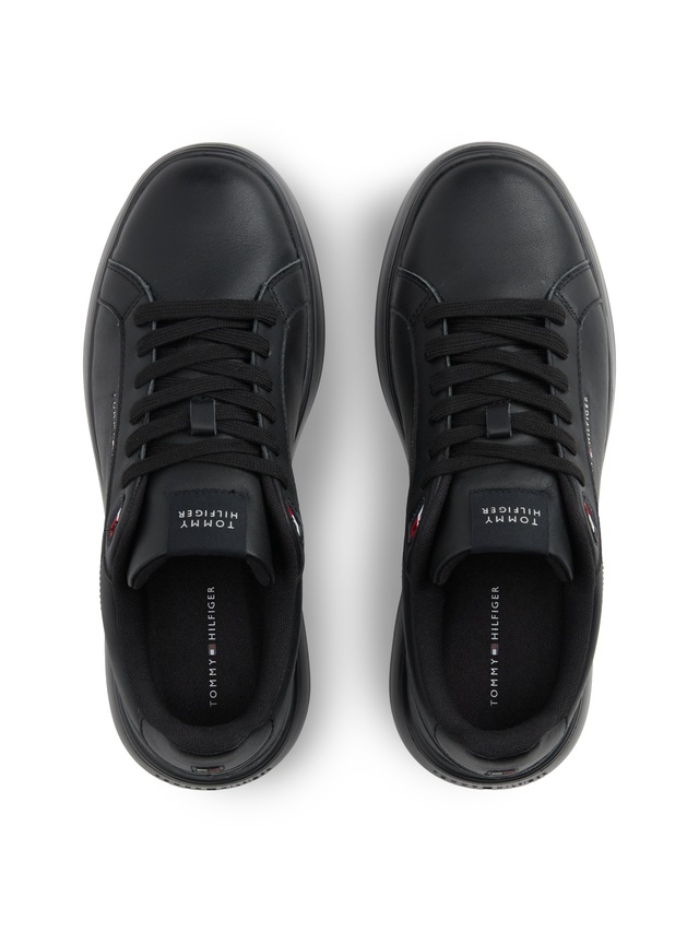 Tommy Hilfiger Sneaker »LIGHT CHUNKY LEATHER SNEAKER« Freizeitschuh, Halbschuh, Schnürer mit TH-Logoprägung