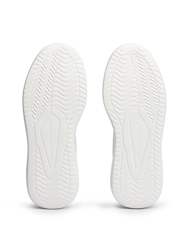 Tommy Hilfiger Sneaker »LIGHT CHUNKY LEATHER SNEAKER« Freizeitschuh, Halbschuh, Schnürer mit TH-Logoprägung