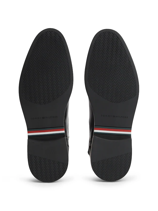 Tommy Hilfiger Chelseaboots »CORPORATE DRESSY LTH CHELSEA« Stiefelette, Businessboots mit Used Finish