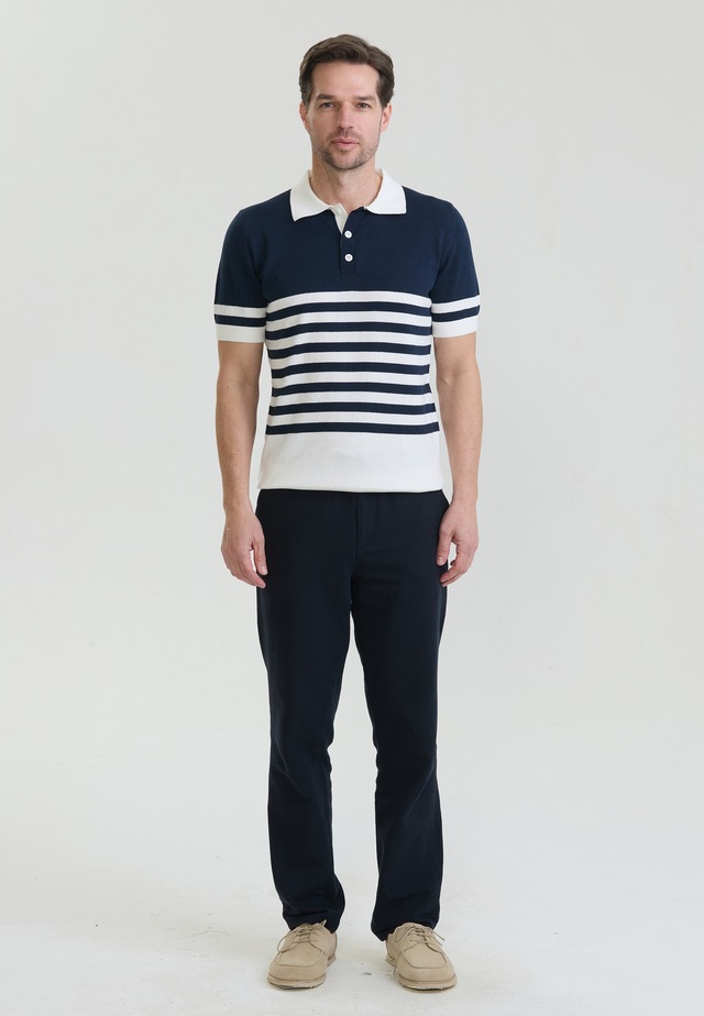 Felix Hardy Poloshirt »Gestreiftes Strick-Poloshirt Kurzarm«
