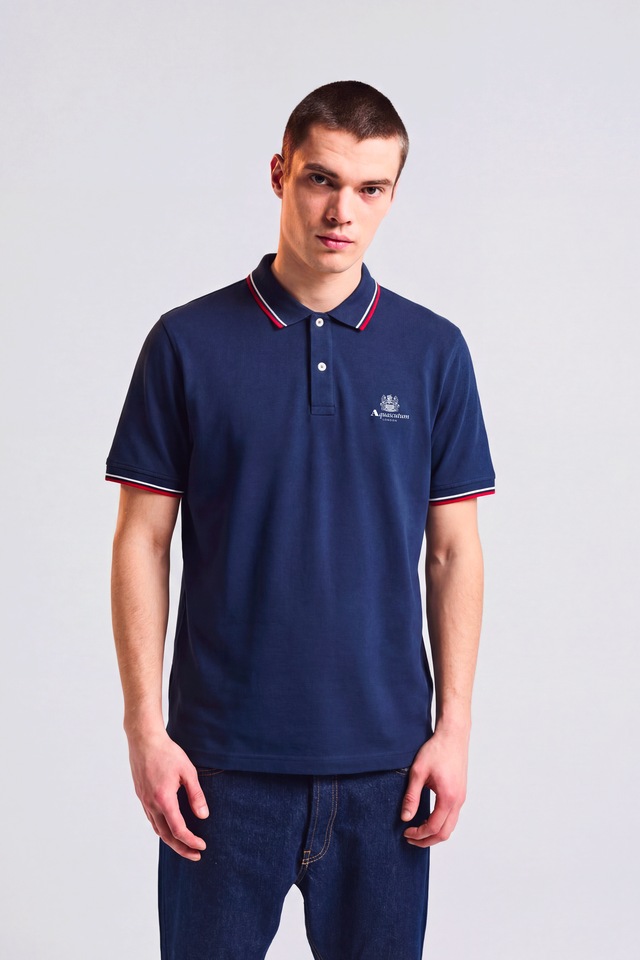 Aquascutum Active Poloshirt »ACTIVE COTTON POLO Herren« Poloshirt Herren, leichtes Kurzarmshirt, Polohemd, Outdoor, Sale