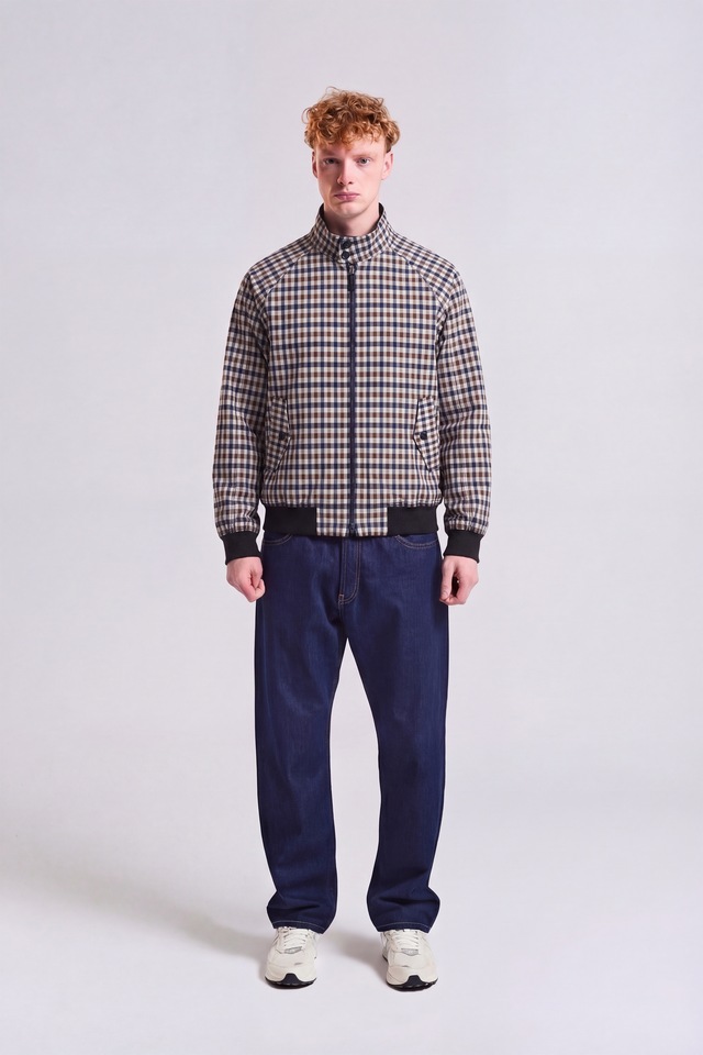 Aquascutum Active Wolljacke »STRETCH HARRINGTON Herren« ohne Kapuze Blousonjacke Herren, leichte Jacke, Sportjacke, Wetterjacke, Sale