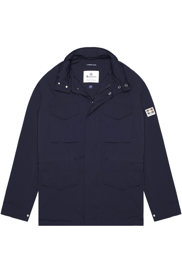 Aquascutum Active Wolljacke »STRETCH M-65 Herren« ohne Kapuze Parkajacke Herren, leichte Jacke, Wetterjacke, Outdoor, Sale