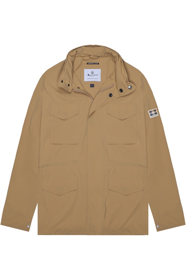 Aquascutum Active Wolljacke »STRETCH M-65 Herren« ohne Kapuze Parkajacke Herren, leichte Jacke, Wetterjacke, Outdoor, Sale