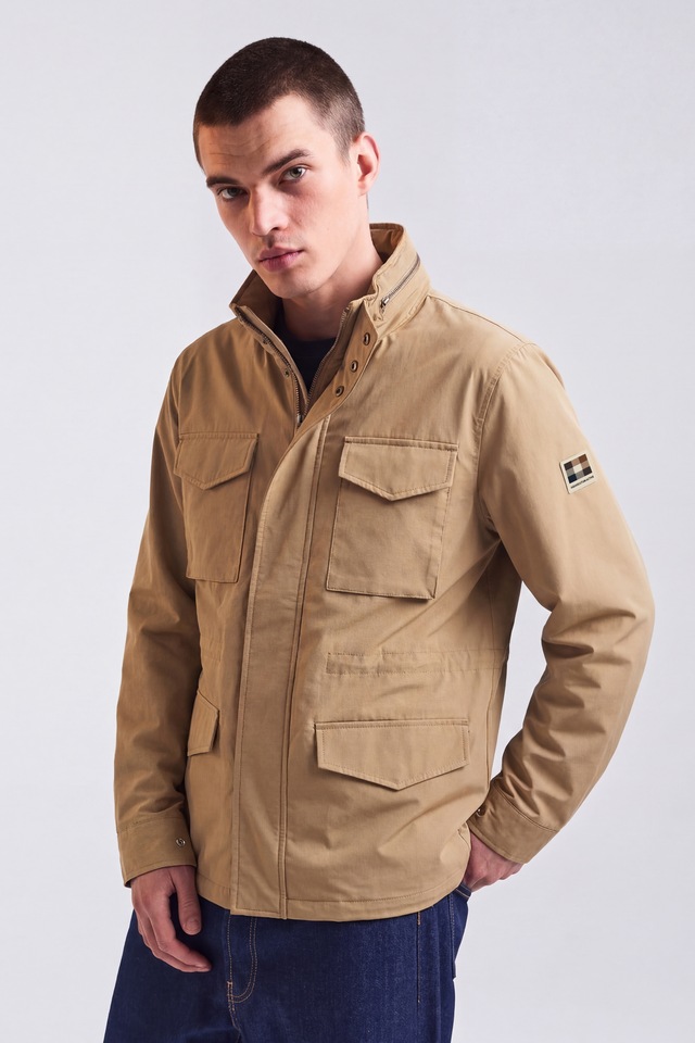 Aquascutum Active Wolljacke »STRETCH M-65 Herren« ohne Kapuze Parkajacke Herren, leichte Jacke, Wetterjacke, Outdoor, Sale