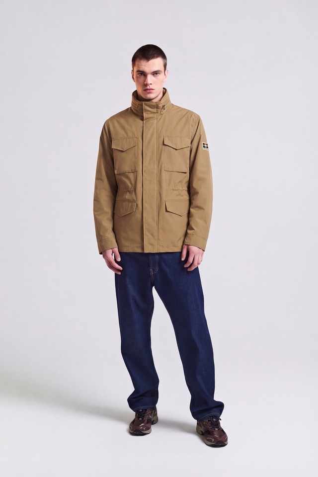 Aquascutum Active Wolljacke »STRETCH M-65 Herren« ohne Kapuze Parkajacke Herren, leichte Jacke, Wetterjacke, Outdoor, Sale