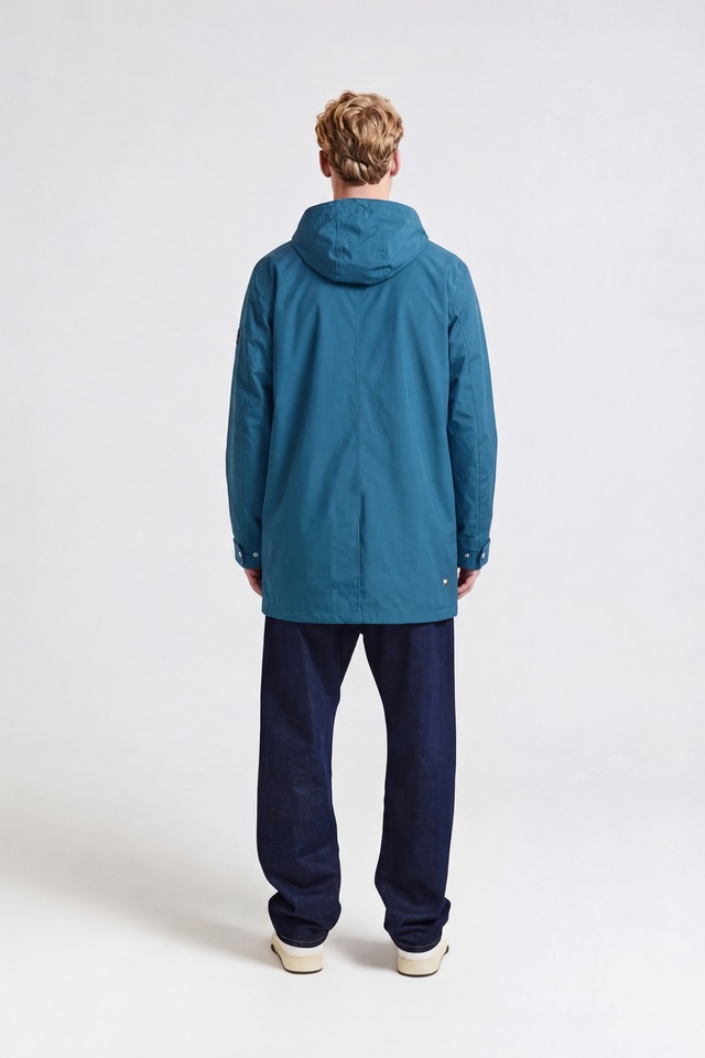 Aquascutum Active Parka »RLG PACKABLE TRENCHCOAT Herren« mit Kapuze Regenmantel Herren, leichte Jacke, Übergangsjacke, Outdoor, Sale