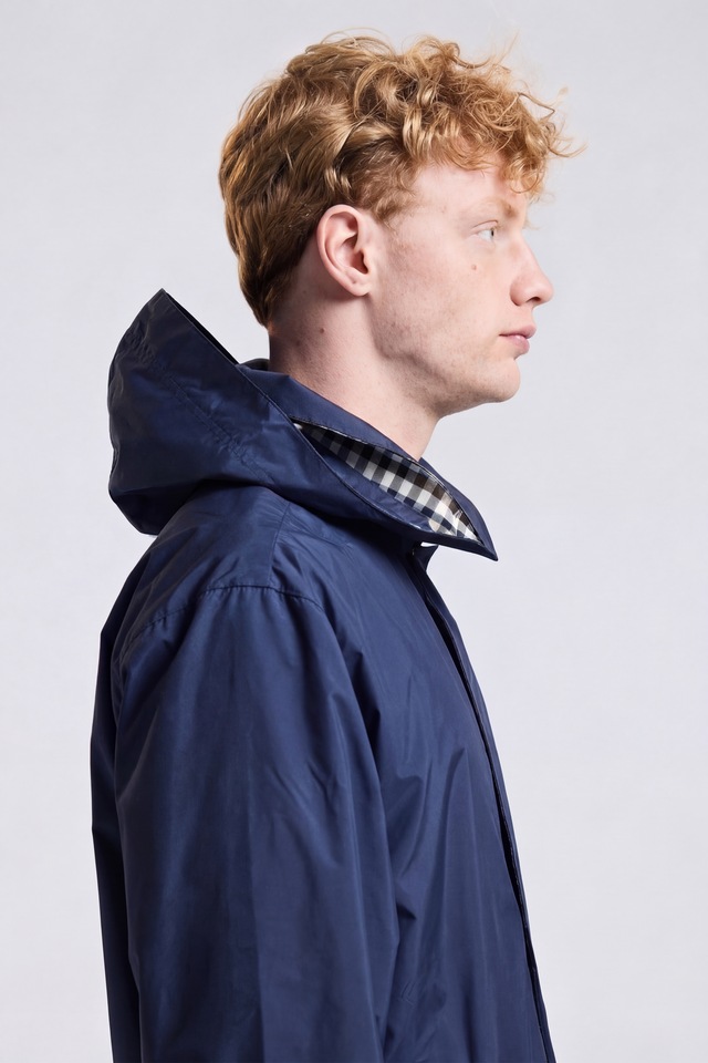 Aquascutum Active Parka »RLG PACKABLE TRENCHCOAT Herren« mit Kapuze Regenmantel Herren, leichte Jacke, Übergangsjacke, Outdoor, Sale