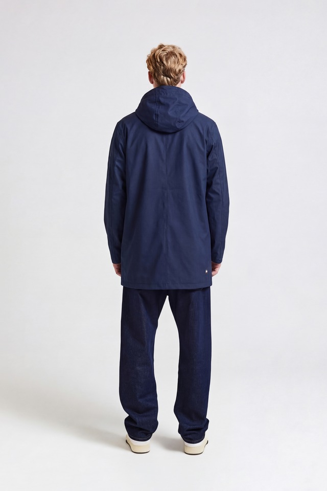 Aquascutum Active Parka »RLG PACKABLE TRENCHCOAT Herren« mit Kapuze Regenmantel Herren, leichte Jacke, Übergangsjacke, Outdoor, Sale
