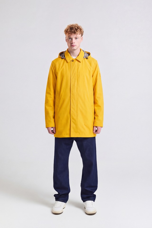 Aquascutum Active Parka »RLG PACKABLE TRENCHCOAT Herren« mit Kapuze Regenmantel Herren, leichte Jacke, Übergangsjacke, Outdoor, Sale