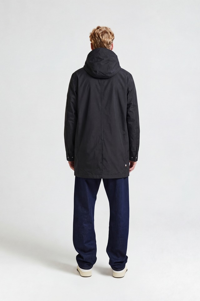 Aquascutum Active Parka »RLG PACKABLE TRENCHCOAT Herren« mit Kapuze Regenmantel Herren, leichte Jacke, Übergangsjacke, Outdoor, Sale