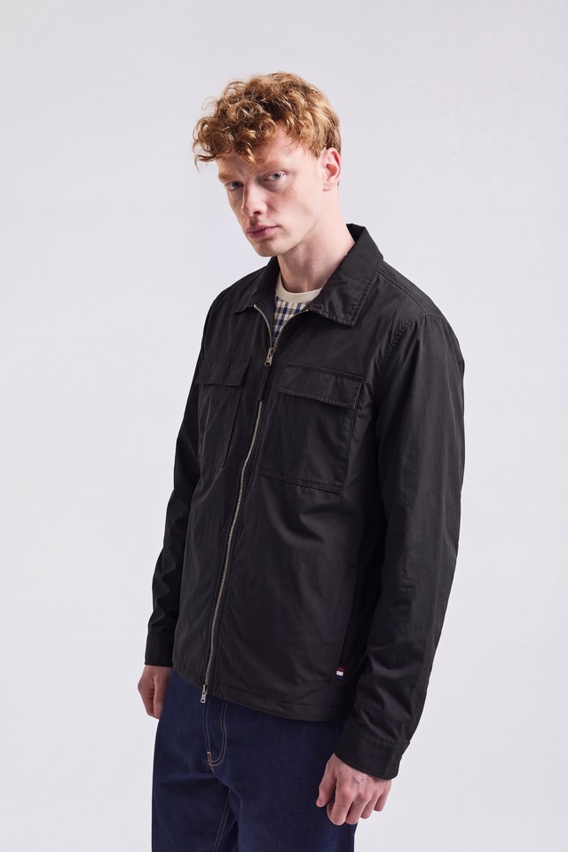 Aquascutum Active Wolljacke »STRETCH OVERSHIRT Herren« ohne Kapuze Hemdjacke Herren, leichte Jacke, Überhemd, Wetterjacke, Sale