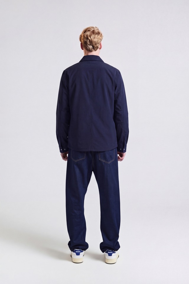 Aquascutum Active Wolljacke »STRETCH OVERSHIRT Herren« ohne Kapuze Hemdjacke Herren, leichte Jacke, Überhemd, Wetterjacke, Sale