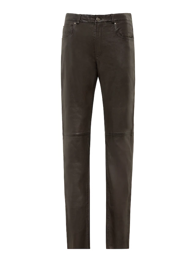 RICANO 5-Pocket-Hose »Lederhose Trant Pant« Handgefertigt aus echtem Leder