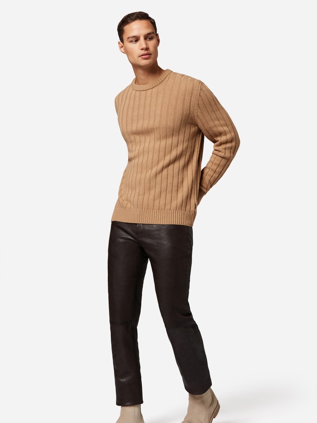 RICANO 5-Pocket-Hose »Lederhose Trant Pant« Handgefertigt aus echtem Leder