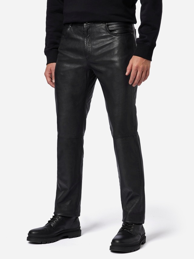 RICANO 5-Pocket-Hose »Lederhose Trant Pant« Handgefertigt aus echtem Leder