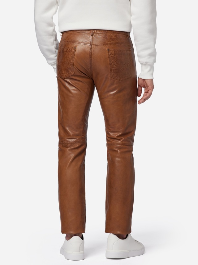 RICANO 5-Pocket-Hose »Lederhose Trant Pant« Handgefertigt aus echtem Leder