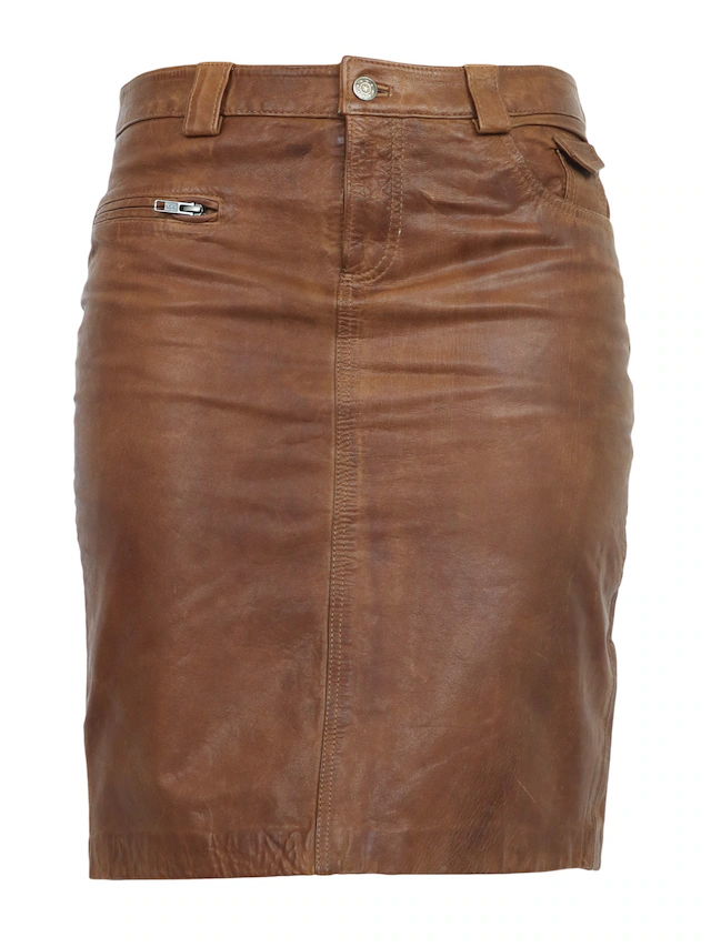 RICANO Bleistiftrock »Lederrock 0132 Skirt« Handgefertigt aus echtem Leder