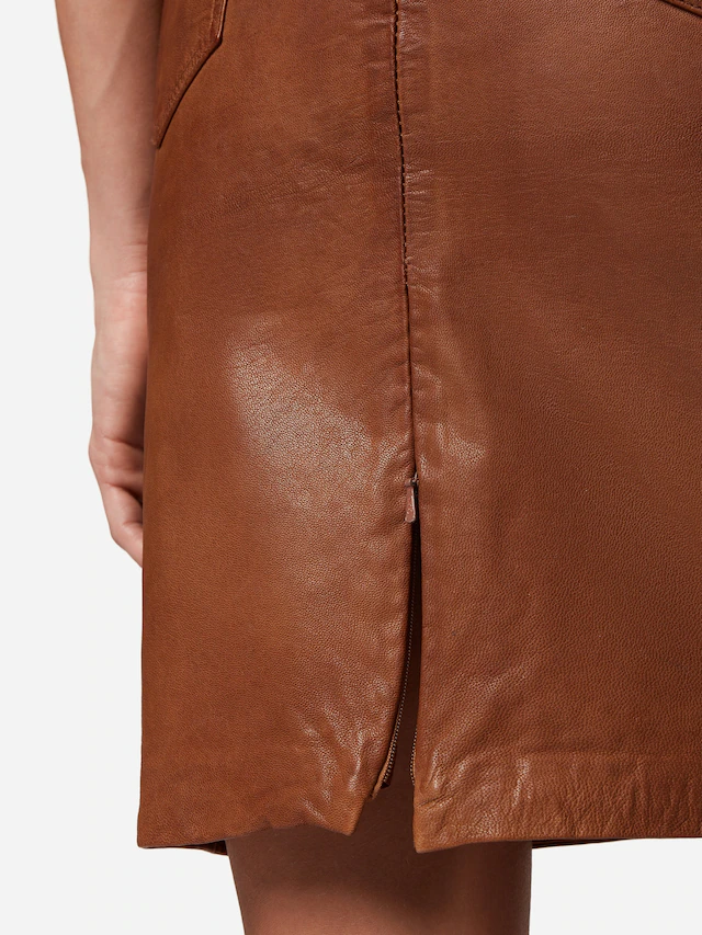 RICANO Bleistiftrock »Lederrock 0132 Skirt« Handgefertigt aus echtem Leder